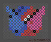 アイロンビーズで仮面ライダービルド アイロンビーズ ビーズ アクアビーズ 図案