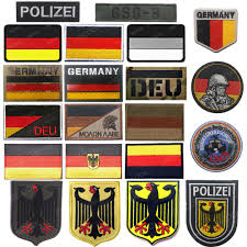 Printed on one side all the way through the fabric. Buy Online Ir Infrared Reflective Germany Flag Embroidery Patch Eagle Military Patches Tactical Deutschland German Emblem Embroidered Badge Alitools