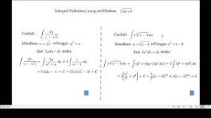 Jika hasil integral diatas disubstitusi dengan permisalan u, diperoleh: Integral Substitusi Melibatkan Akar Pangkat N Dari Ax B Youtube