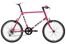 mini velo caffe racer flat pink ミニベロ 自転車 ビークル