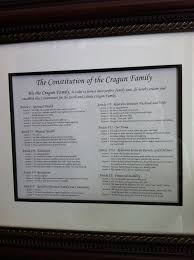 Family Constitution Example Constitution Ideas Family Theme Family Values
