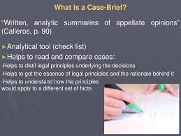 Maybe you would like to learn more about one of these? How To Write Case Briefs Prezentaciya Onlajn