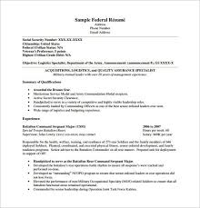Federal Resume Template 8 Free Word Excel Pdf Format Download Free Premium Templates