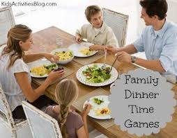 Tell your children stories about their grandparents. Dinner Games At The Table Family Games