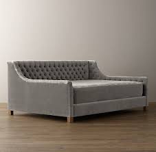 Made on a sturdy wood frame, this piece fits two twin mattresses (sold separately) and it comes with a bentwood slat system to keep your mattress as fresh as new. 12 Of The Prettiest Daybeds For Sitting Sleeping And Lounging In Style Daybed Mattress Daybed Room Velvet Slipcovers