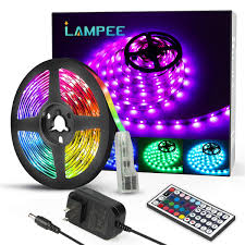 Its time to have a blast of light in my workspace. Led Strip Lights Lampee 16 4ft 12v Flexible Rgb Lights Color Changing 5050 Smd Rope Light Kit With Remote Controller And 150 Leds For Home Kitchen Bedroom Diy Decoration Buy Online In Gambia