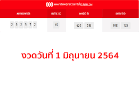 ตรวจหวย งวดวันที่ 1 มิถุนายน 2564 ล่าสุด โดยการออกสลากกินแบ่งรัฐบาล ออกเวลา 14.30 น. 5sfwy Gbimfywm
