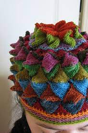 Peak Brim Flare Crown Star Top Hat Pattern By Kathryn Alexander Entrelac Hat Pattern Entrelac Knitting