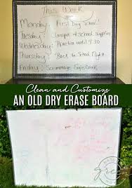 How I Cleaned An Old Dry Erase White Board And Added Custom Touches To Make It Look Brand New Don T Thro Diy Dry Erase Board Clean Dry Erase Board White Board