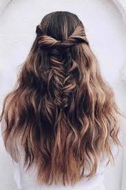 Part your hair down the middle. 48 Easy Braided Hairstyles Glorious Long Hair Ideas Braided Hairstyles Easy Long Hair Styles Easy Braids