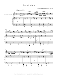 Classical , download , easy piano sheet music , free , free download , mozart , piano sheet music , sheet music , turkish march. Mozart Turkish March Sheet Music For Recorder 8notes Com