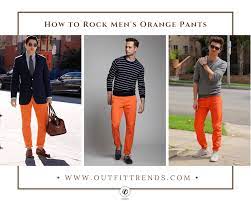 Pink and orange are festive and summery together — close enough to be cousins. Men S Orange Pants Outfits 35 Best Ways To Wear Orange Pants