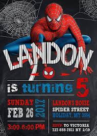 Spiderman Invitation Spiderman Birthday Invitation Etsy Spiderman Birthday Invitations Spiderman Birthday Party Spiderman Birthday