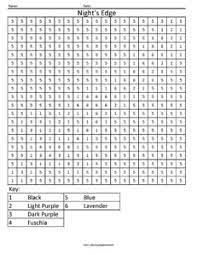 Click on the image to view the pdf. Terraria Night S Edge Color By Number Coloring Squared