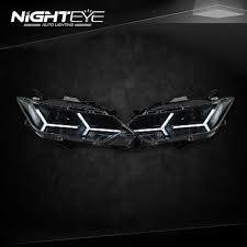Headlight for 2015 2016 2017 toyota camry le xle models left with bulb (fits: Nighteye Toyota Camry V55 Headlights 2015 New Camry Led Headlight