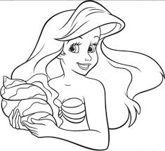 Disney classic films have always supplied for unique and beautiful subjects for children's coloring sheets. Princess Coloring Pages Easy Mermaid Disney Simple Book Colouring For Toddlers Large Print Books Beach Printable To Pictures Thanksgiving Sheets Oguchionyewu