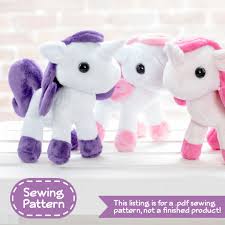 Unicorn Plush Sewing Pattern