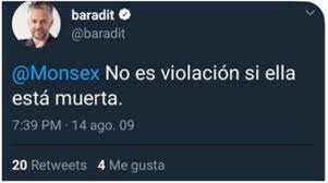 Jorge baradit dice que sus tweets misóginos eran producto que al inicio twitter era como un chat grupal y su victima era una mala persona. Baradit Explico Uno A Uno Sus 8 Tweets Mas Polemicos Nada Justifica El Uso De Un Lenguaje De Esa Naturaleza