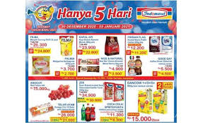 Katalog harga dan promo indomaret terbaru katalog super hemat mingguan. Promo Indomaret Hanya 5 Hari Diskon Tahun Baru 30 Desember 2020 3 Januari 2021