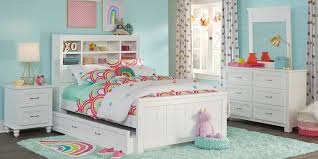 Kids Cottage Colors White 5 Pc Full Bookcase Bedroom Girls Bedroom Sets Full Size Bedroom Sets Bedroom Sets