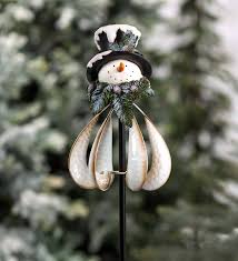 Ceramic holiday wall decor snowman. Metal Holiday Snowman Wind Spinner Wind And Weather