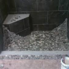 Pebbles aren't usually slippery when regularly cleaned. Installing A Pebble Shower Floor Harrisburg York Lancaster