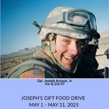 Collecting food for local food bank in Plainfield