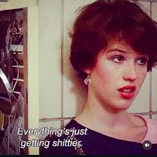 She got her dog food. She's just mad she had to walk across her own yard of  ice to get it.