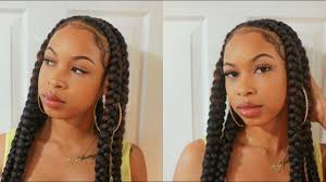 I think braided styles are really good for girls with thick hair. Pop Smoke Feed In Braids Tribal Braids Youtube