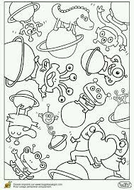 Extraterrestres Coloriage Coloriage Espace Coloriage Monstre