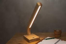minimalist design led desk lamp gives bright warm and soft light made from natural oak wood hand painted with led desk lamp minimalist desk lamp desk lamp