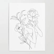 Minimal Line Woman Minimal Line Art Woman With Peonies Poster Give Your Walls A Facelift And Decorate With Trendy Posters In 2020 Line Art Drawings Art Diy Canvas Art Shop for eshop art from the world's greatest living artists.