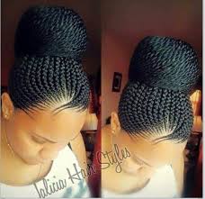Crochet braids are handy when you don't want to commit to a weave. Hair Braided Into A Neat Bun Natural Hair Styles Braids For Black Hair Hair Styles