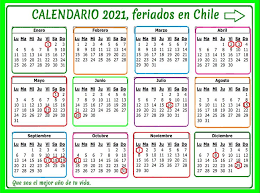 Calendario 2021 gratis con días feriados chile. Calendario Feriados 2021 Chile Feriados 2021 En Chile Revisa El Listado Con Los Dias Festivos Y Fines De Semana Largo