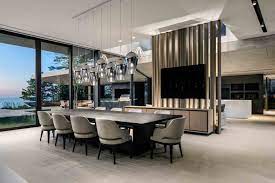 All 4 legs come with plastic caps to protect your floor from being scratched. China Modern Villa House Living And Dining Area Wood Big Dining Table With 10 Dining Chairs For Premium Villa China Big Dining Table Villa Big Table