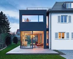 walmdachhaus extended with modern extension more floor space thanks to two storey extended extension floor m architect house house exterior house roof