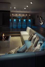 Free delivery for many products! Cinema And Bar For A Residential Project By Absolute Interiors Home Luxury Modern Homes Small Home Theaters
