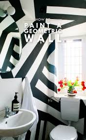 Warm whites look best with the lovely shades of brown, red, and orange. Diy Geometric Painted Room How To Paint A Perfect Line