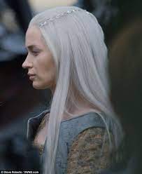 Unnatural Color From Movie Unnatural Hair Color Long White Hair Emily Blunt