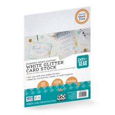 You can return the item for any reason in new and unused. Pen Gear White Glitter Card Stock Paper 8 5 X 11 104 Lb 10 Sheets Walmart Com Walmart Com