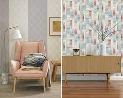Décoration murale moderne et féminine. Must Have Deco 2018 Le Papier Peint Raye Prend De La Hauteur