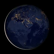 Light Earth Globe Africa Europe Asia