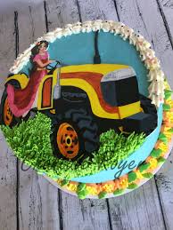 Elena Avalor Tractor Tracteur Buttercream Creme Beurre Cake Gateau Butter Cream Cake Birthday Cake
