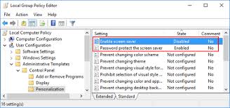 Fix Screen Saver Settings Greyed Out In Windows 10 8 7 Password Recovery The prevent changing lock screen and logon image group policy no longer makes any sense in 1607. fix screen saver settings greyed out