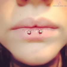 Horizontal Lip Piercing Lip Piercing Piercings Piercing