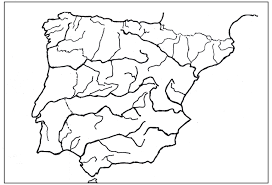 Resultat d'imatges de mapa rius Espanya