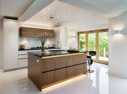 Modern Kitchen With Led Strip Lights Modern Kitchen Lighting Kitchen Lighting Design Contemporary Kitchen