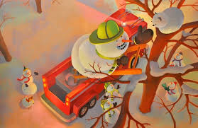 A real snow job: Caralyn and Mark Buehner create 'Snowmen' world