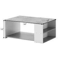The first step of the woodworking project is to build the frame of the coffee table. Sturdy And Durable Construction Smooth Surface Extra Storage Space Ideal For Office And Living Room Tea Snack Table Giantex Coffee Table W Three Storage Shelf Gray Home Kitchen Coffee Tables Guardebem Com