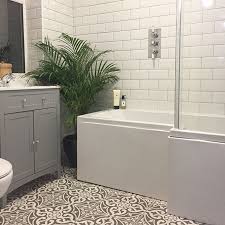 By eliminating the curb around your shower, your flooring can continue right into this works great with concrete, stone slab and tile floors. Devon Stone Grey Feature Floor Tile 33x33cm Bathroom Flooring Bathroom Design Inspiration Small Bathroom